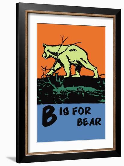 B is for Bear-Charles Buckles Falls-Framed Art Print