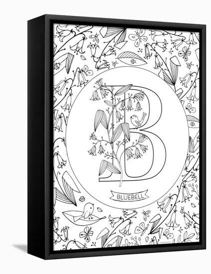 B is for Bluebell-Heather Rosas-Framed Stretched Canvas