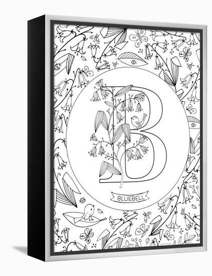 B is for Bluebell-Heather Rosas-Framed Stretched Canvas