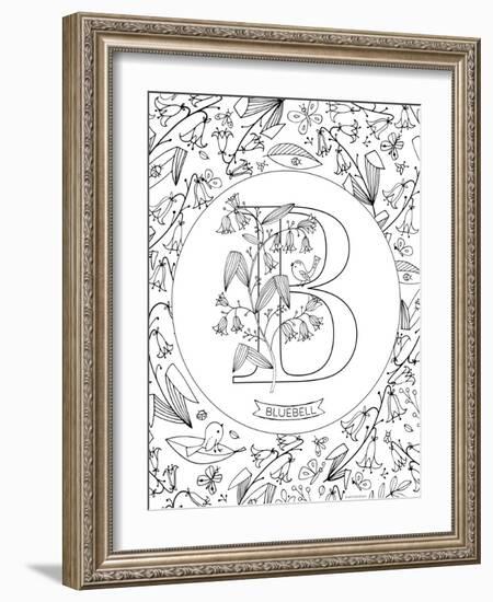 B is for Bluebell-Heather Rosas-Framed Art Print