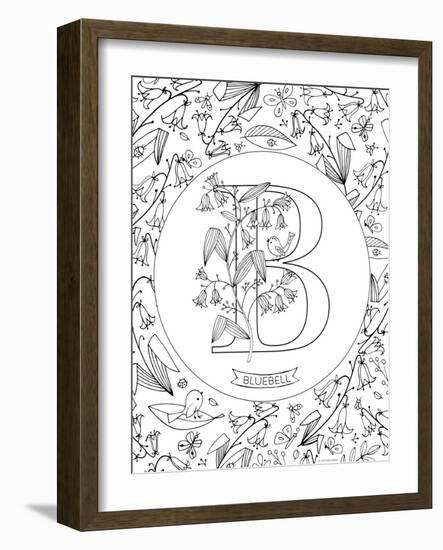 B is for Bluebell-Heather Rosas-Framed Art Print