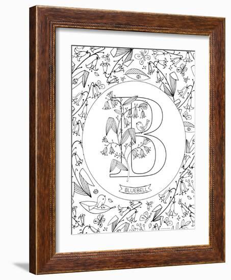 B is for Bluebell-Heather Rosas-Framed Art Print