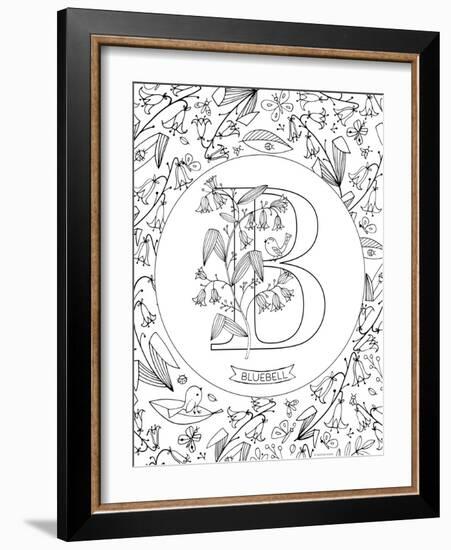 B is for Bluebell-Heather Rosas-Framed Art Print