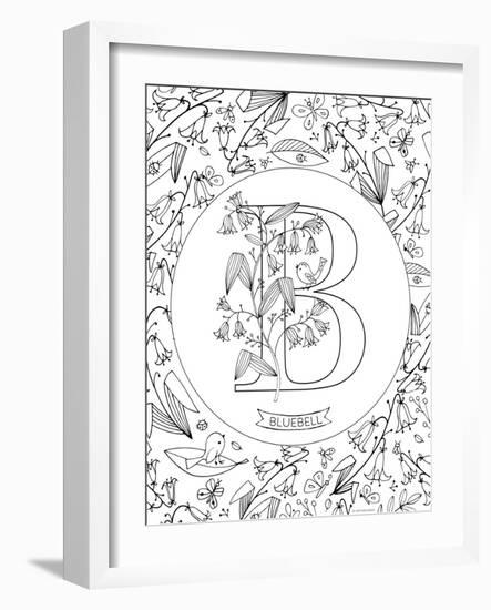 B is for Bluebell-Heather Rosas-Framed Art Print