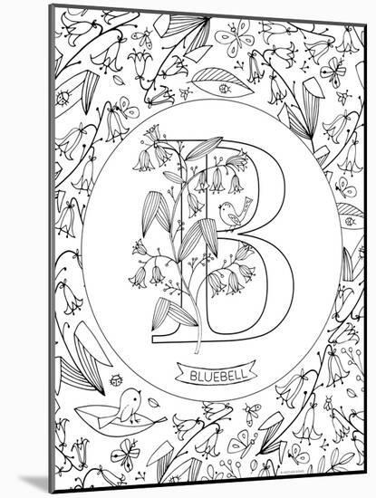 B is for Bluebell-Heather Rosas-Mounted Art Print