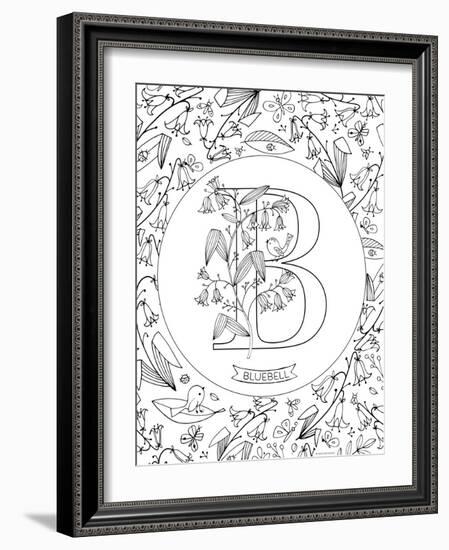 B is for Bluebell-Heather Rosas-Framed Art Print