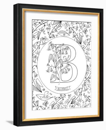 B is for Bluebell-Heather Rosas-Framed Art Print