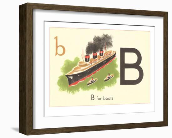 B is for Boats-null-Framed Art Print