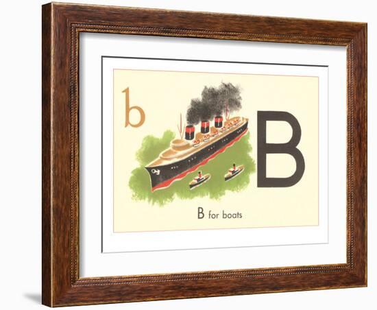 B is for Boats-null-Framed Art Print