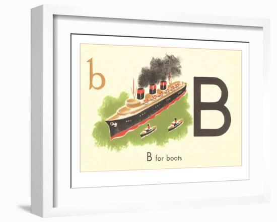 B is for Boats-null-Framed Art Print