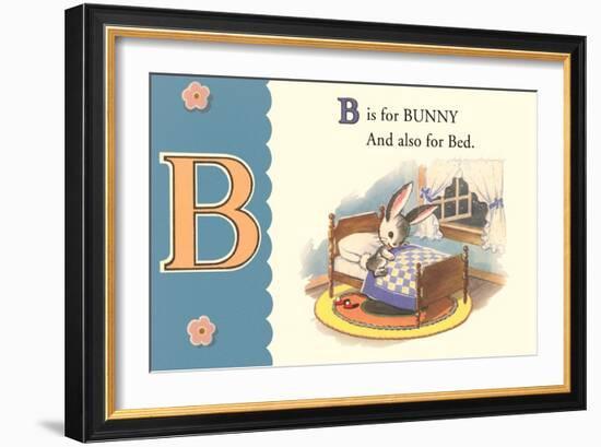 B is for Bunny-null-Framed Premium Giclee Print