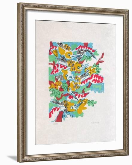 B - Le chant des oiseaux-Charles Lapicque-Framed Limited Edition