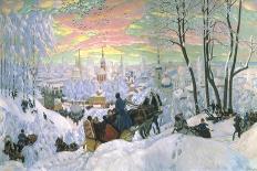 At Home, 1914-18-B. M. Kustodiev-Giclee Print