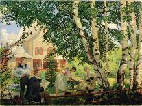 At Home, 1914-18-B. M. Kustodiev-Giclee Print