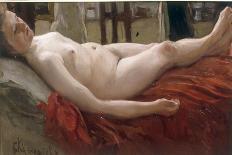 Female Nude (Wife of the artist)-B.M. Kustodiev-Giclee Print