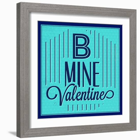 B Mine Valentine 1-Lorand Okos-Framed Art Print