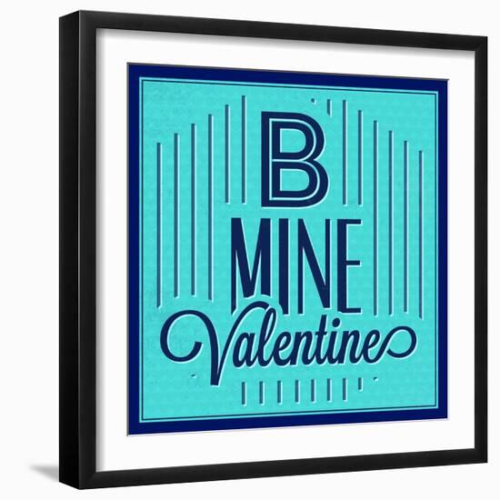 B Mine Valentine 1-Lorand Okos-Framed Art Print