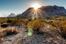 Sunrise in the Chisos Mountains Big Bend National Park-B Norris-Photographic Print