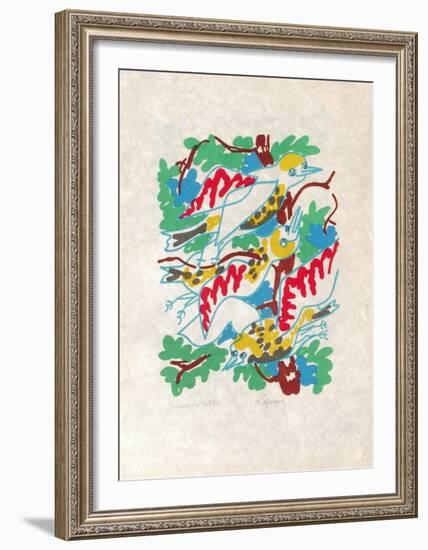 B - Oiseaux-Charles Lapicque-Framed Limited Edition