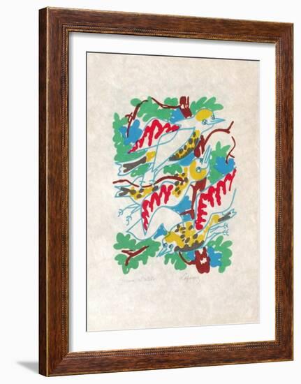 B - Oiseaux-Charles Lapicque-Framed Limited Edition