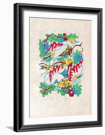 B - Oiseaux-Charles Lapicque-Framed Limited Edition