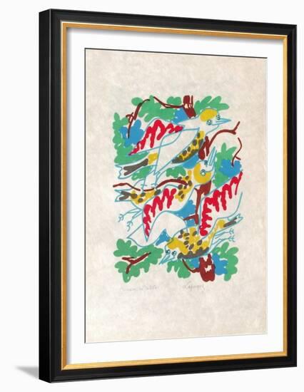 B - Oiseaux-Charles Lapicque-Framed Limited Edition
