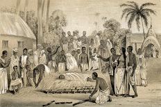 Ceremony of Burning a Hindu Widow with the Body of Her Late Husband, 1847-B Solwyn-Giclee Print