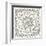 B&W Batik Rosette I-Chariklia Zarris-Framed Art Print