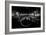 B&W Canal at Night II-Erin Berzel-Framed Photographic Print