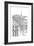 B&W City Scene IX-Melissa Wang-Framed Art Print