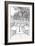 B&W City Scene VI-Melissa Wang-Framed Art Print