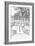 B&W City Scene VI-Melissa Wang-Framed Art Print