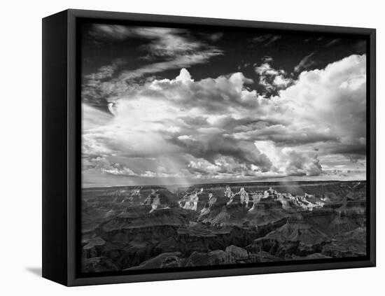 B&W Desert View IV-David Drost-Framed Premier Image Canvas