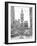 B&W Us Cityscape-Philadelphia-Melissa Wang-Framed Art Print