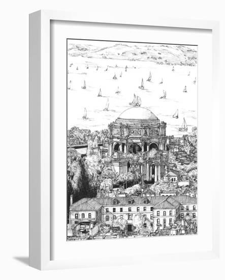 B&W Us Cityscape-San Francisco-Melissa Wang-Framed Art Print