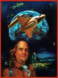 "Franklin and the Space Shuttle," July 1, 1973-B. Winthrop-Laminated Giclee Print