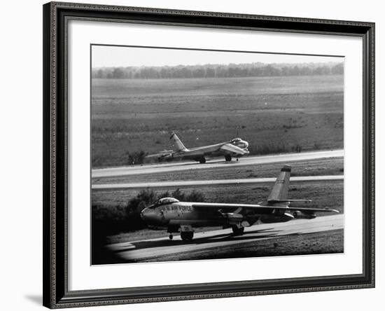 B47 Bomber Taking Off from a Us Military Base-Loomis Dean-Framed Photographic Print