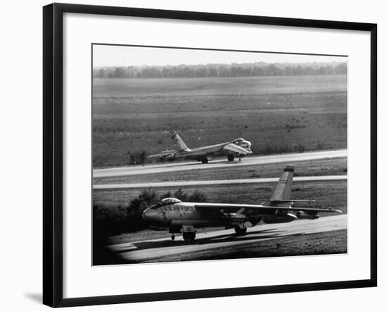 B47 Bomber Taking Off from a Us Military Base-Loomis Dean-Framed Photographic Print