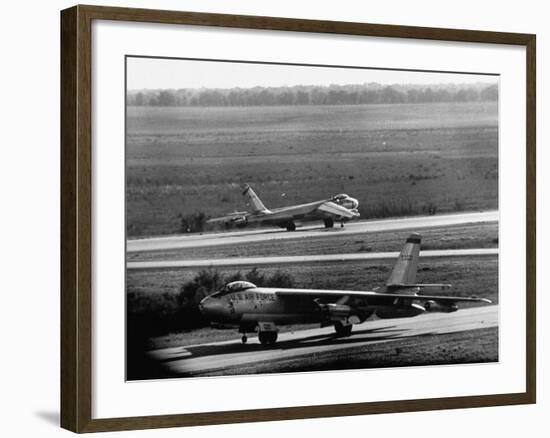 B47 Bomber Taking Off from a Us Military Base-Loomis Dean-Framed Photographic Print