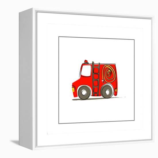 Ba Fire Truck-null-Framed Premier Image Canvas