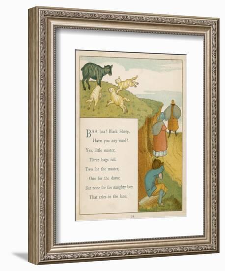 Baa Baa Black Sheep Have You Any Wool?-Edward Hamilton Bell-Framed Art Print