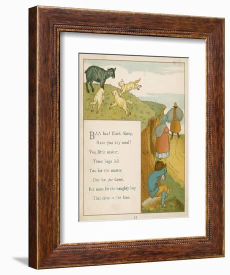 Baa Baa Black Sheep Have You Any Wool?-Edward Hamilton Bell-Framed Art Print