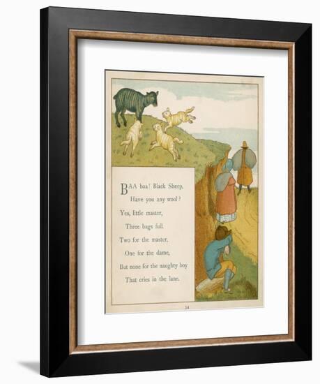 Baa Baa Black Sheep Have You Any Wool?-Edward Hamilton Bell-Framed Art Print