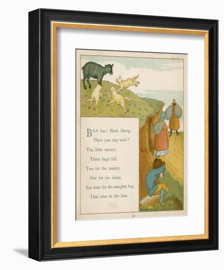 Baa Baa Black Sheep Have You Any Wool?-Edward Hamilton Bell-Framed Art Print