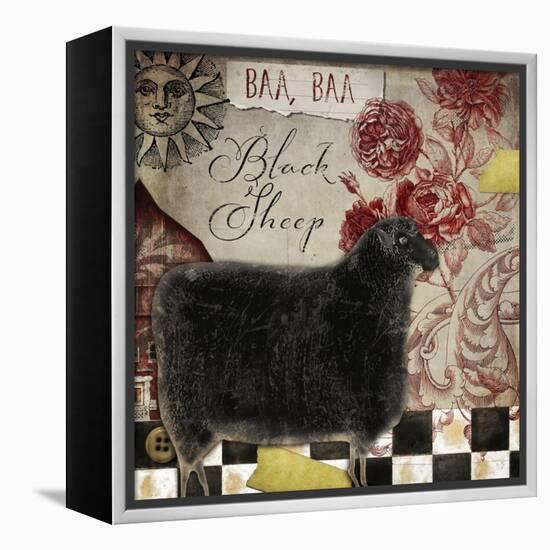 Baa Baa Black Sheep-Color Bakery-Framed Premier Image Canvas