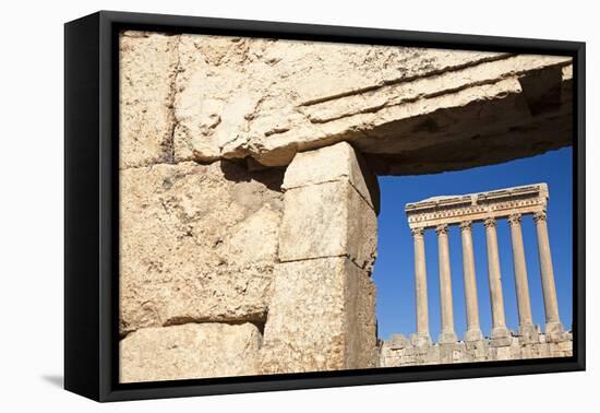 Baalbek Ruins-benkrut-Framed Premier Image Canvas