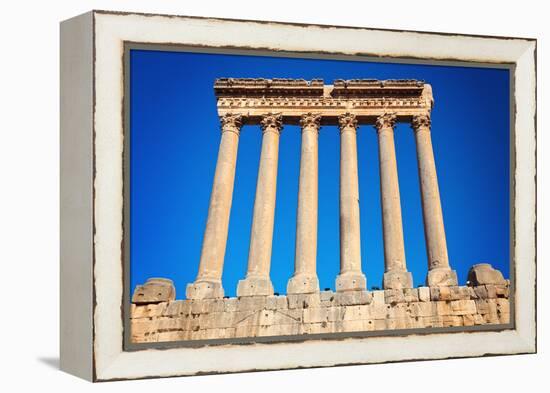 Baalbek Ruins-benkrut-Framed Premier Image Canvas