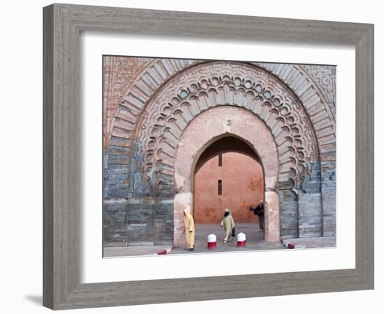 Bab Agnaou (Bab Er Rob), Marrakech (Marrakesh), Morocco, North Africa, Africa-Nico Tondini-Framed Photographic Print