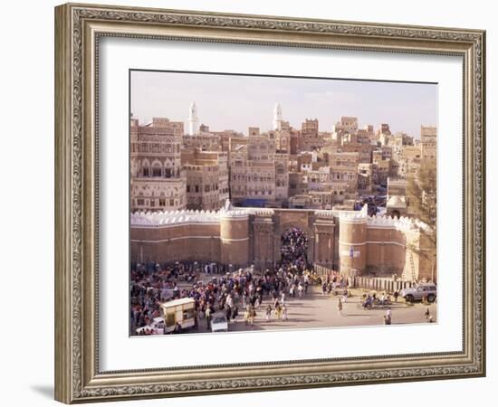 Bab Al Yemen, Old Town, Sana'A, Unesco World Heritage Site, Republic of Yemen, Middle East-Sergio Pitamitz-Framed Photographic Print