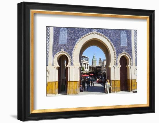 Bab Boujeloud Gate (The Blue Gate)-Doug Pearson-Framed Photographic Print